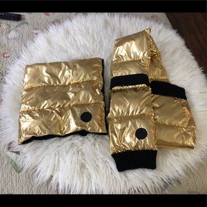 DKNY set 2 pieces accessories black and gold  new